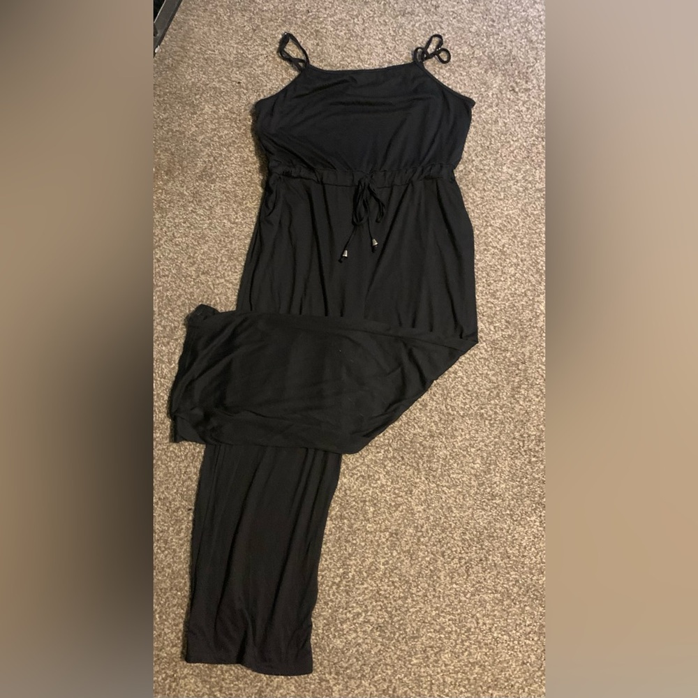 Black pant romper